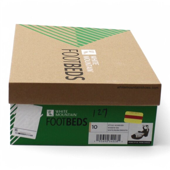 White Mountain Achiever Women's Shoes White : 10 M, Manmade - Picture 8 of 8